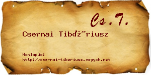 Csernai Tibériusz névjegykártya